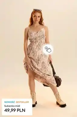 Sinsay Sukienka midi oferta