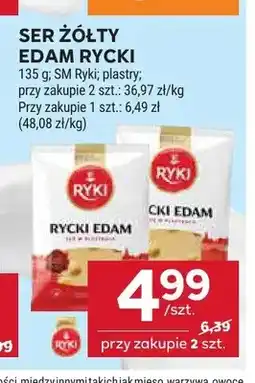 Stokrotka Ser żółty Edam Rycki plastry oferta