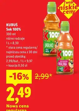 Lidl Sok Kubuś oferta