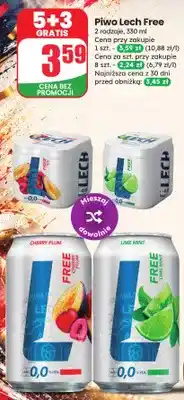 Dino Piwo bezalkoholowe Lech Free Cherry Plum oferta