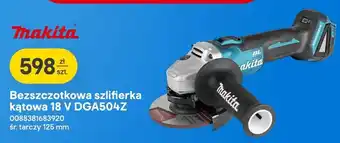 Bezszczotkowa szlifierka kątowa Makita