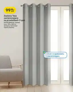 Castorama Zasłona Tess zaciemniająca na przelotkach 2-pak oferta