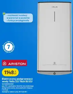 Castorama Elektryczny podgrzewacz wody Ariston Velis 3,0 Tech 50 EU oferta