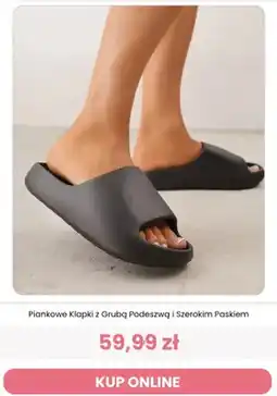 Renee Klapki piankowe Renee z grubą podeszwą i szerokim paskiem oferta