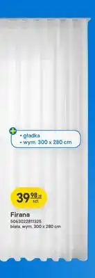 Castorama Firana gładka biała oferta