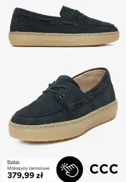 CCC Mokasyny zamszowe Rieker oferta