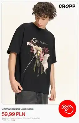 Cropp Czarna koszulka Castlevania Cropp oferta