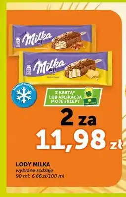 ABC Lody na patyku Butter Cookie Milka oferta