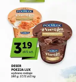ABC Deser o smaku toffi z bitą śmietanką Poezja Lux Polmlek oferta