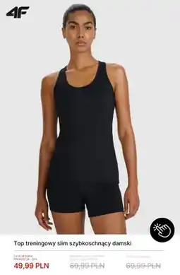 4F Top treningowy slim szybkoschnący damski 4F oferta