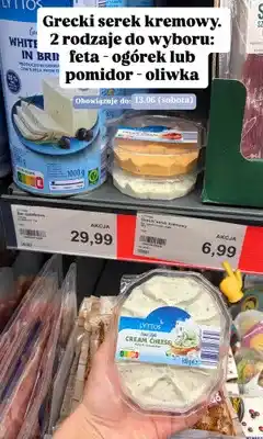 ALDI Serek kremowy Lyttos Feta i ogórek oferta