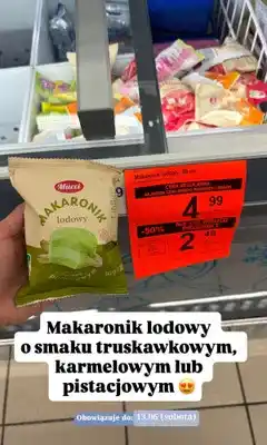 ALDI Makaronik lodowy Mucci o smaku pistacjowym oferta