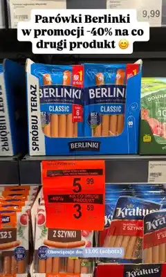 ALDI Parówki Berlinki Classic oferta