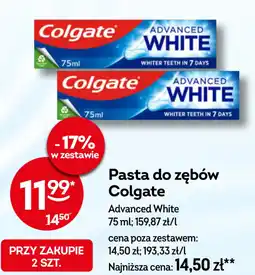 Żabka Colgate Pasta do zębów Advanced White oferta