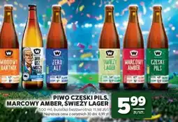 Stokrotka Market Piwo Czeski Pils, Marcowy Amber, Świeży Lager oferta