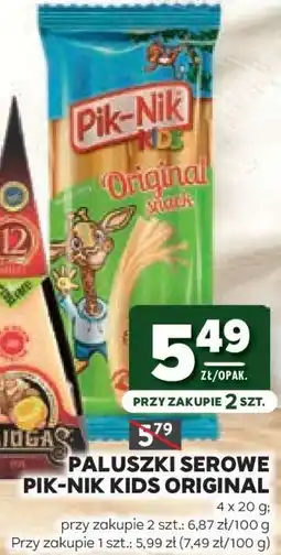 Stokrotka Market Paluszki Serowe Pik-Nik Kids Original oferta