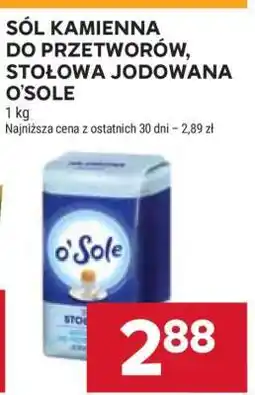 Stokrotka Market Sól kamienna do przetworów, stołowa jodowana O'Sole oferta