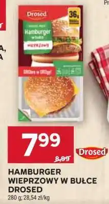 Stokrotka Market Hamburger wieprzowy w bułce Drosed oferta