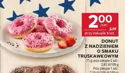 Stokrotka Market DONUT Z NADZIENIEM O SMAKU TRUSKAWKOWYM oferta