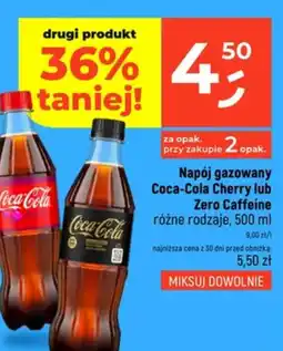 Dealz Coca-Cola Napój gazowany Cherry lub Zero Caffeine oferta