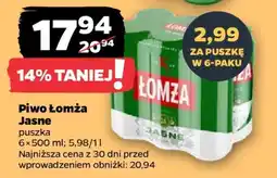 Netto Piwo ŁOMŻA JASNE oferta