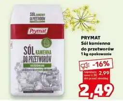 Kaufland PRYMAT Sól kamienna do przetworów 1 kg opakowanie oferta