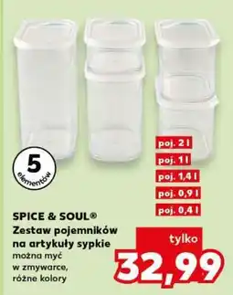 Kaufland SPICE & SOUL Zestaw pojemników na artykuły sypkie oferta