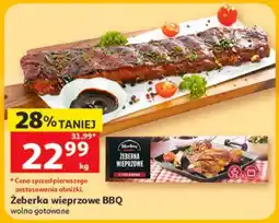 Auchan Żeberka wieprzowe BBQ oferta