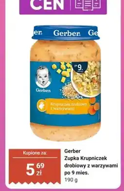 Biedronka Zupka Gerber Krupniczek drobiowy z warzywami po 9 mies oferta