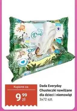 Biedronka Chusteczki nawilżane dla dzieci i niemowląt Dada Everyday 3-pak oferta