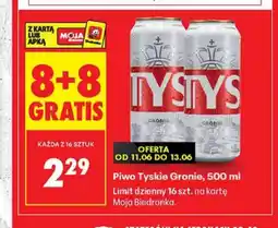 Biedronka Piwo Tyskie Gronie oferta