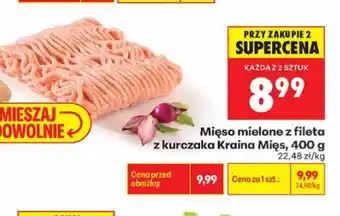 Biedronka Mięso mielone z fileta z kurczaka Kraina Mięs oferta