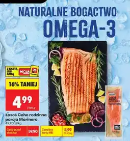 Biedronka Łosoś Coho rodzinna porcja Marinero oferta