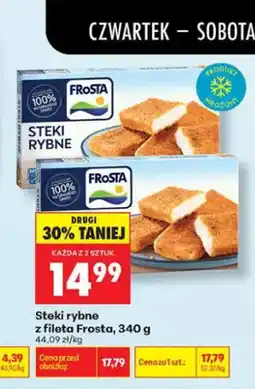 Biedronka Steki rybne z fileta Frosta oferta