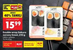 Biedronka Double wrap Sakura surowy łosoś oferta