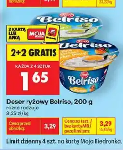 Biedronka Deser ryżowy Belriso oferta