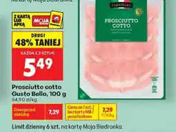 Biedronka Prosciutto cotto Gusto Bello oferta