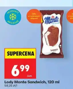 Biedronka Lody Monte Sandwich Zott oferta