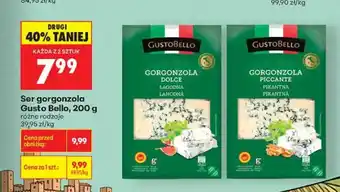 Biedronka Ser gorgonzola Dolce Gusto Bello oferta