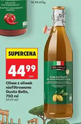 Biedronka Oliwa z oliwek niefiltrowana Gusto Bello oferta