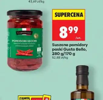 Biedronka Suszone pomidory paski Gusto Bello oferta