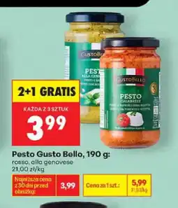Biedronka Pesto rosso Gusto Bello oferta