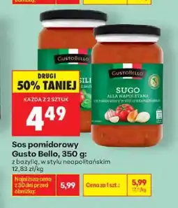Biedronka Sos pomidorowy z bazylią Gusto Bello oferta