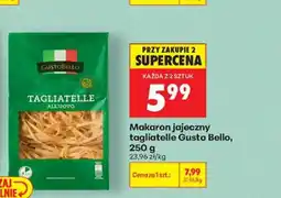 Biedronka Makaron jajeczny tagliatelle Gusto Bello oferta