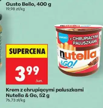 Biedronka Krem z chrupiącymi paluszkami Nutella & Go! oferta