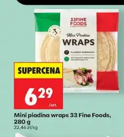 Biedronka Mini piadina wraps 33 Fine Foods oferta