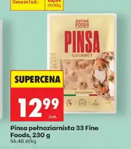 Biedronka Pinsa pełnoziarnista 33 Fine Foods oferta