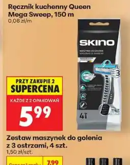 Biedronka Zestaw maszynek do golenia z 3 ostrzami Skino 4-pak oferta