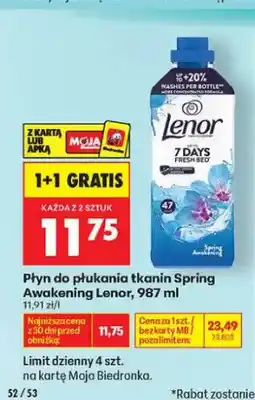 Biedronka Płyn do płukania tkanin Lenor Spring Awakening oferta