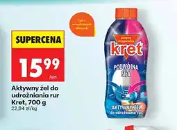 Biedronka Aktywny żel do udrożniania rur Kret Podwójna Siła oferta